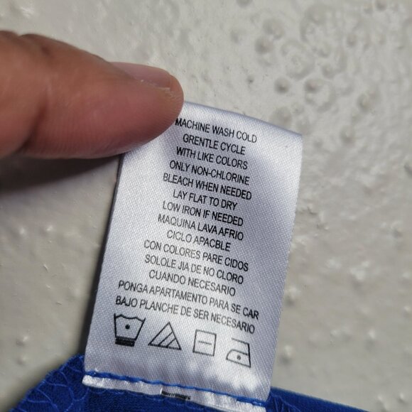 Nina Leonard Blue Top - Picture 5 of 7